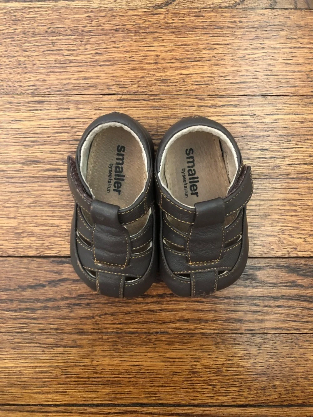 See Kai Run Patrick Fisherman Sandal, Brown, Size 6-9 months